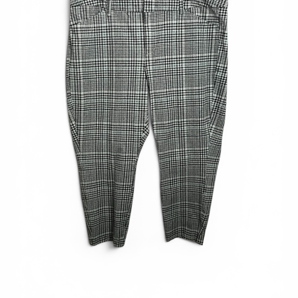 Old Navy Black and White Glen Plaid Ankle Pants